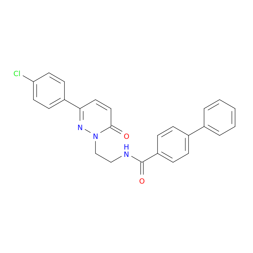 N-{2-[3-(4-chlorophenyl)-6-oxo-1,6-dihydropyridazin-1-yl]ethyl}-[1,1'-biphenyl]-4-carboxamide