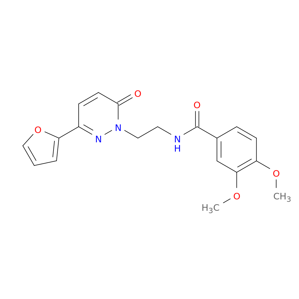 N-{2-[3-(furan-2-yl)-6-oxo-1,6-dihydropyridazin-1-yl]ethyl}-3,4-dimethoxybenzamide
