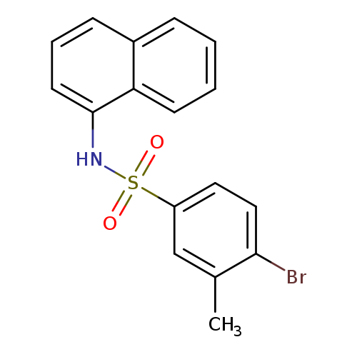 4-bromo-3-methyl-N-(naphthalen-1-yl)benzene-1-sulfonamide