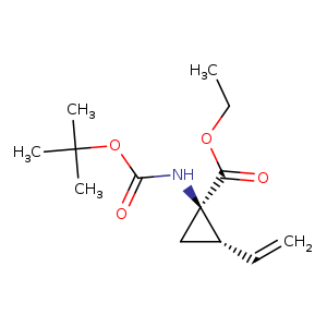 Cyclopropanecarboxylic acid, 1-[[(1,1-dimethylethoxy)carbonyl]amino]-2-ethenyl-, ethyl ester, (1R,2S)-
