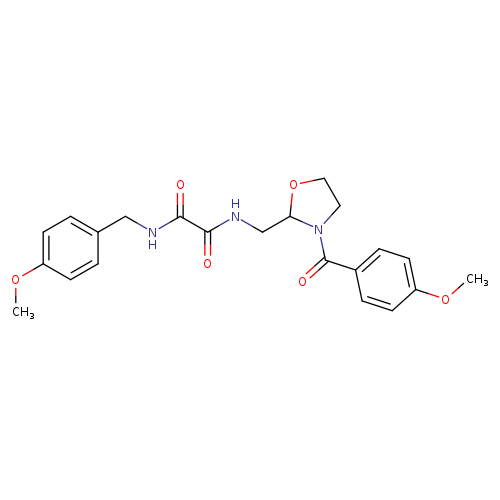 N-{[3-(4-methoxybenzoyl)-1,3-oxazolidin-2-yl]methyl}-N'-[(4-methoxyphenyl)methyl]ethanediamide