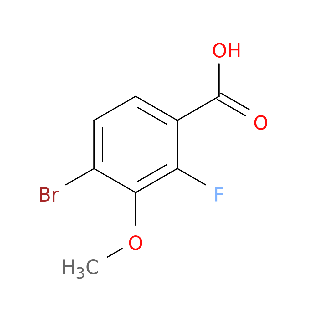 4-Bromo-2-fluoro-3-methoxybenzoic acid