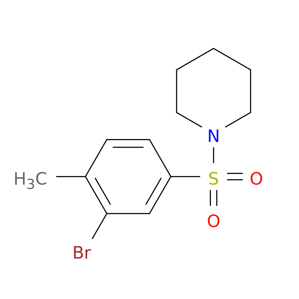1-(3-Bromo-4-methylphenylsulfonyl)piperidine