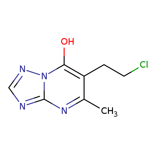 6-(2-chloroethyl)-5-methyl-[1,2,4]triazolo[1,5-a]pyrimidin-7-ol