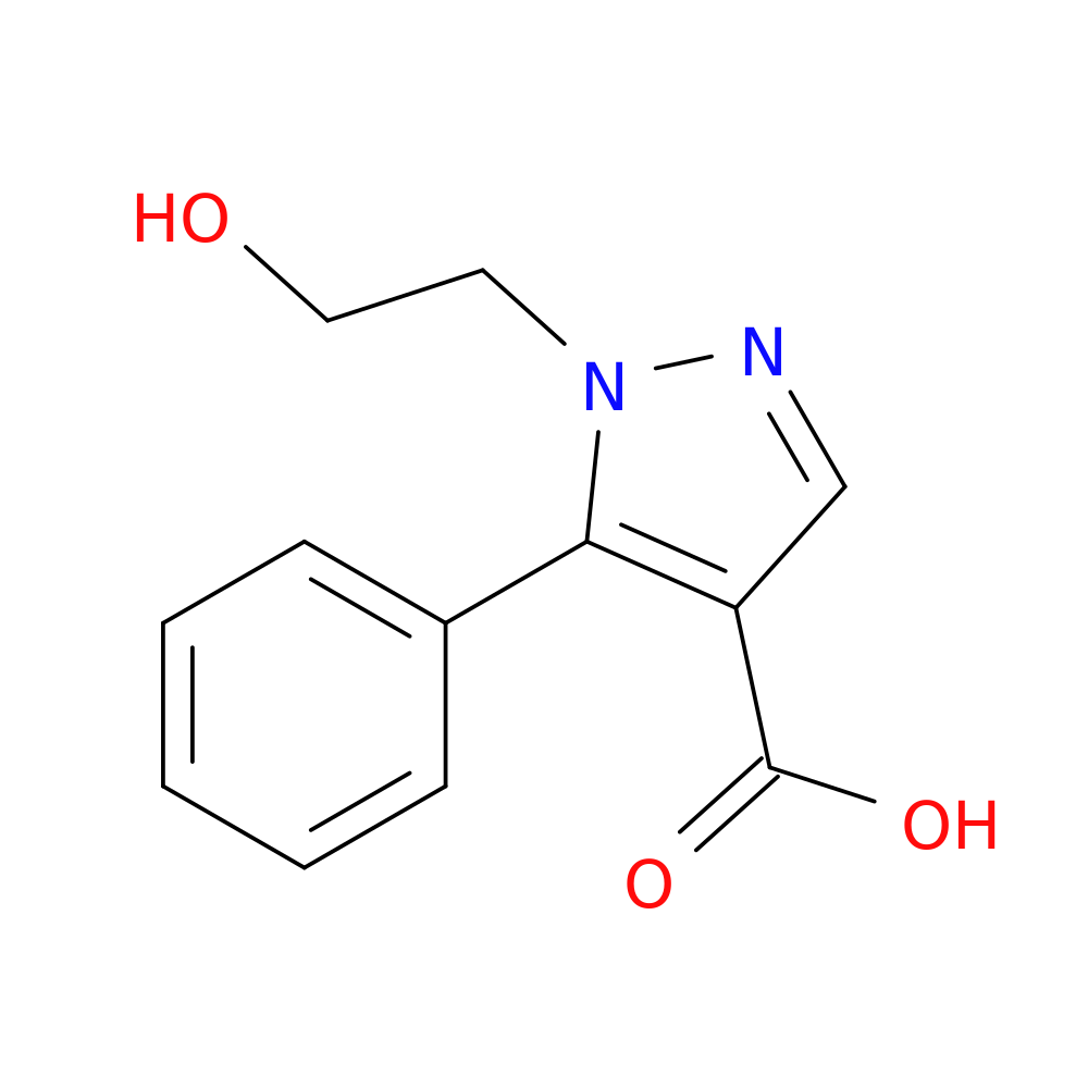 1-(2-hydroxyethyl)-5-phenyl-1H-pyrazole-4-carboxylic acid