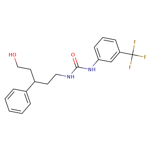 1-(5-hydroxy-3-phenylpentyl)-3-[3-(trifluoromethyl)phenyl]urea