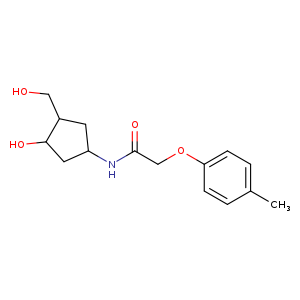 N-[3-hydroxy-4-(hydroxymethyl)cyclopentyl]-2-(4-methylphenoxy)acetamide