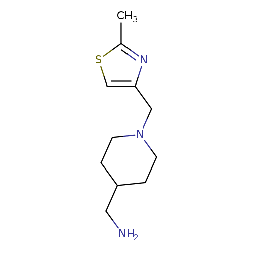 {1-[(2-methyl-1,3-thiazol-4-yl)methyl]piperidin-4-yl}methanamine