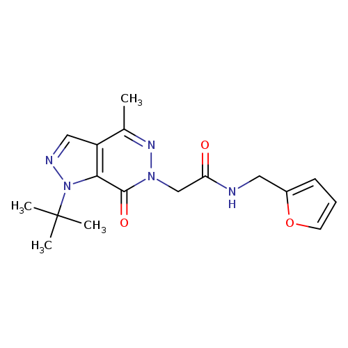2-{1-tert-butyl-4-methyl-7-oxo-1H,6H,7H-pyrazolo[3,4-d]pyridazin-6-yl}-N-[(furan-2-yl)methyl]acetamide