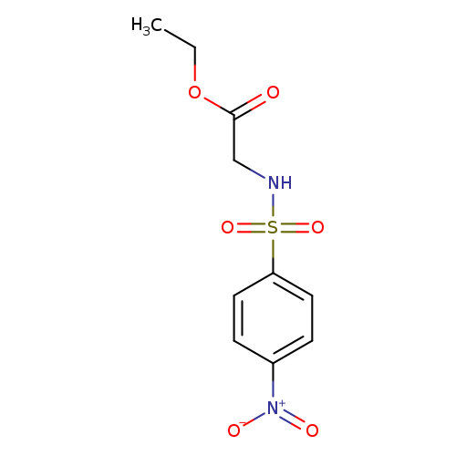 Ethyl 2-[(4-nitrobenzene)sulfonamido]acetate