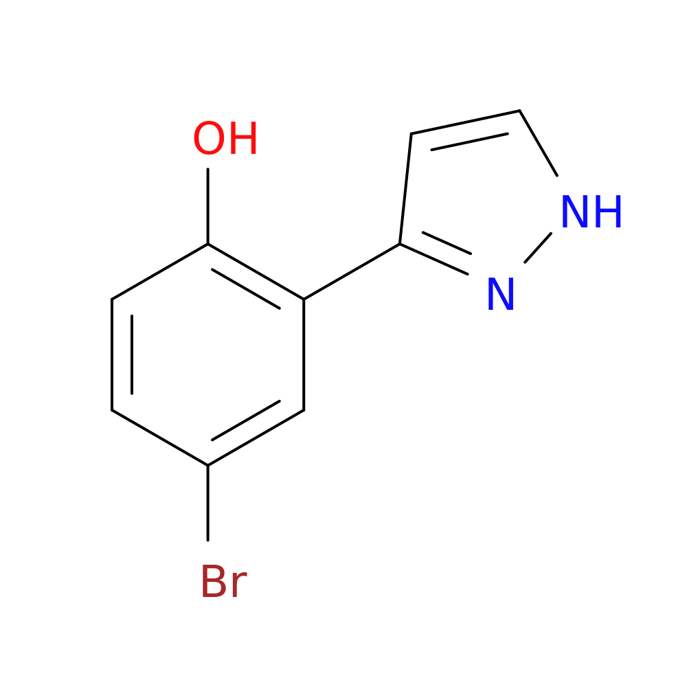 4-Bromo-2-(1H-pyrazol-3-yl)phenol
