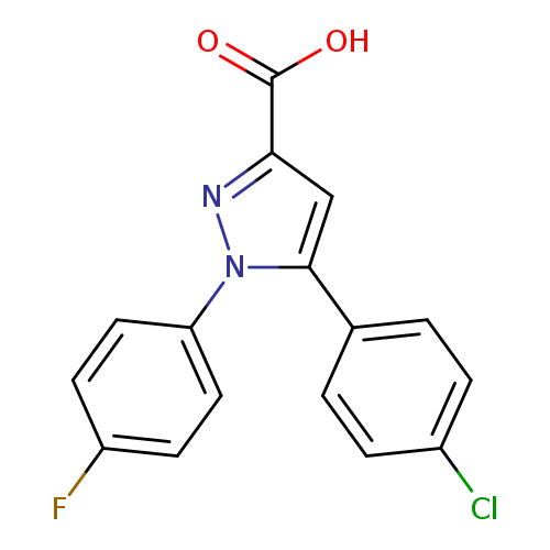5-(4-chlorophenyl)-1-(4-fluorophenyl)-1H-pyrazole-3-carboxylic acid