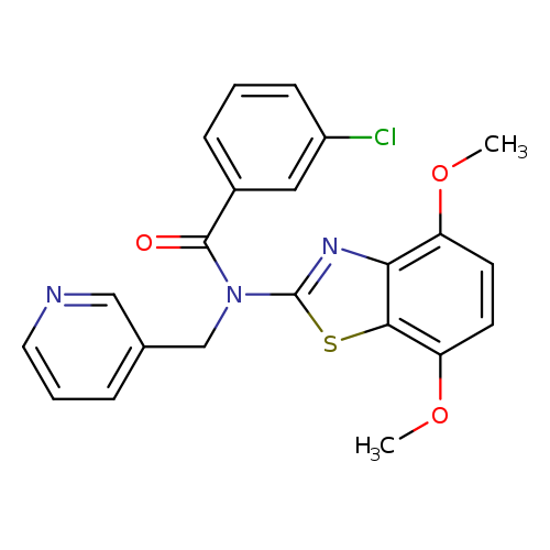 3-chloro-N-(4,7-dimethoxy-1,3-benzothiazol-2-yl)-N-[(pyridin-3-yl)methyl]benzamide