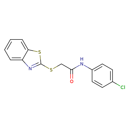 2-(1,3-benzothiazol-2-ylsulfanyl)-N-(4-chlorophenyl)acetamide