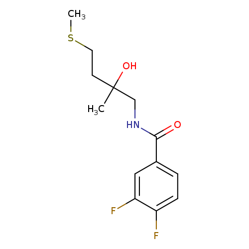 3,4-difluoro-N-[2-hydroxy-2-methyl-4-(methylsulfanyl)butyl]benzamide