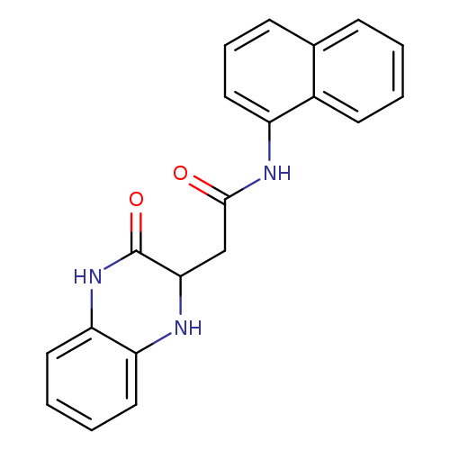 N-(naphthalen-1-yl)-2-(3-oxo-1,2,3,4-tetrahydroquinoxalin-2-yl)acetamide