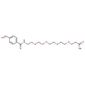Propanoic acid, 3-[[13-(4-formylphenyl)-13-oxo-3,6,9-trioxa-12-azatridec-1-yl]oxy]-