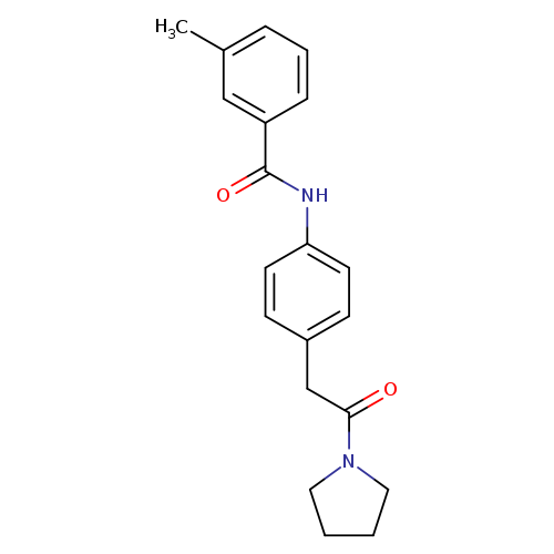 3-methyl-N-{4-[2-oxo-2-(pyrrolidin-1-yl)ethyl]phenyl}benzamide