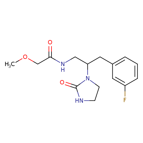 N-[3-(3-fluorophenyl)-2-(2-oxoimidazolidin-1-yl)propyl]-2-methoxyacetamide