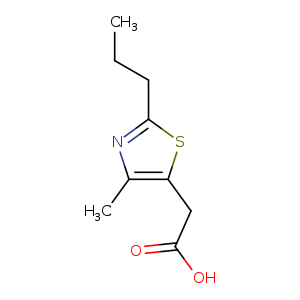 2-(4-methyl-2-propyl-1,3-thiazol-5-yl)acetic acid