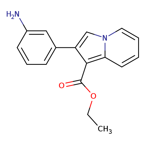 Ethyl 2-(3-aminophenyl)indolizine-1-carboxylate