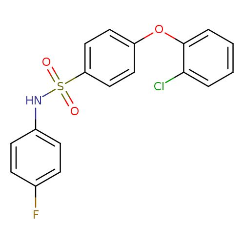 4-(2-chlorophenoxy)-N-(4-fluorophenyl)benzene-1-sulfonamide