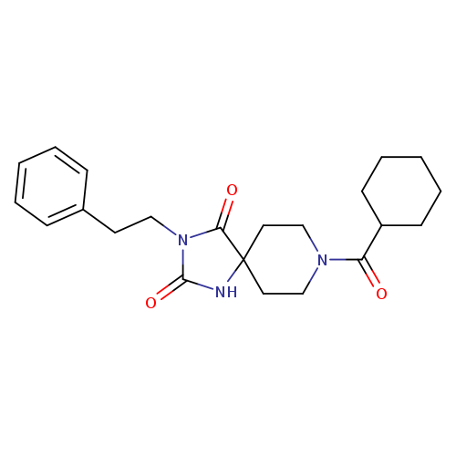 8-cyclohexanecarbonyl-3-(2-phenylethyl)-1,3,8-triazaspiro[4.5]decane-2,4-dione