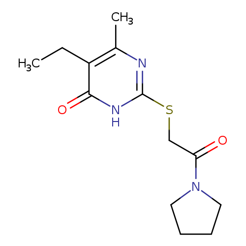 5-ethyl-6-methyl-2-{[2-oxo-2-(pyrrolidin-1-yl)ethyl]sulfanyl}-3,4-dihydropyrimidin-4-one