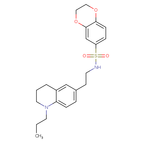N-[2-(1-propyl-1,2,3,4-tetrahydroquinolin-6-yl)ethyl]-2,3-dihydro-1,4-benzodioxine-6-sulfonamide