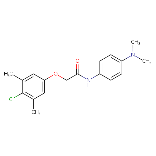 2-(4-chloro-3,5-dimethylphenoxy)-N-[4-(dimethylamino)phenyl]acetamide