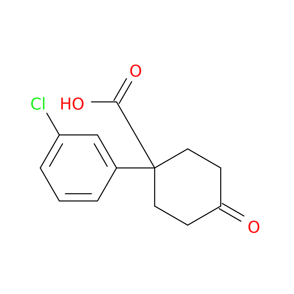 1-(3-Chlorophenyl)-4-oxocyclohexanecarboxylic Acid