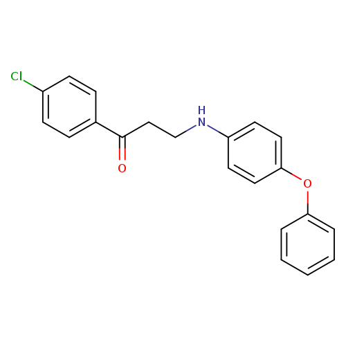 1-(4-chlorophenyl)-3-[(4-phenoxyphenyl)amino]propan-1-one