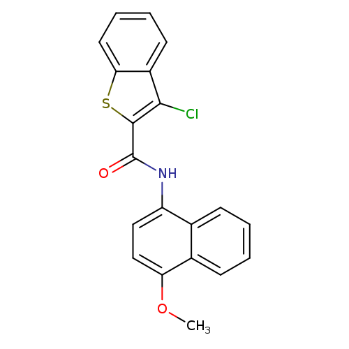 3-chloro-N-(4-methoxynaphthalen-1-yl)-1-benzothiophene-2-carboxamide