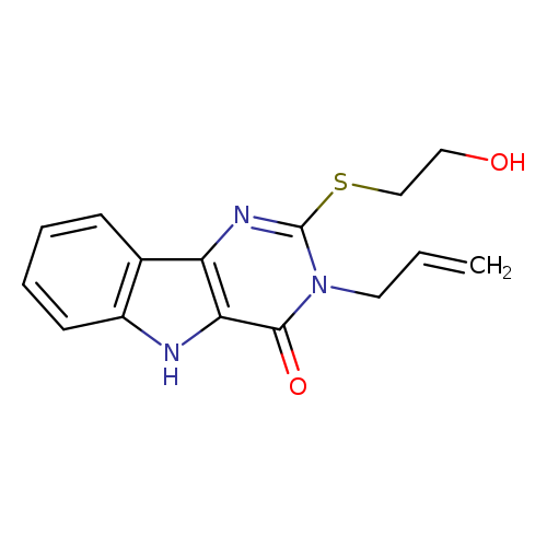 2-[(2-hydroxyethyl)sulfanyl]-3-(prop-2-en-1-yl)-3H,4H,5H-pyrimido[5,4-b]indol-4-one
