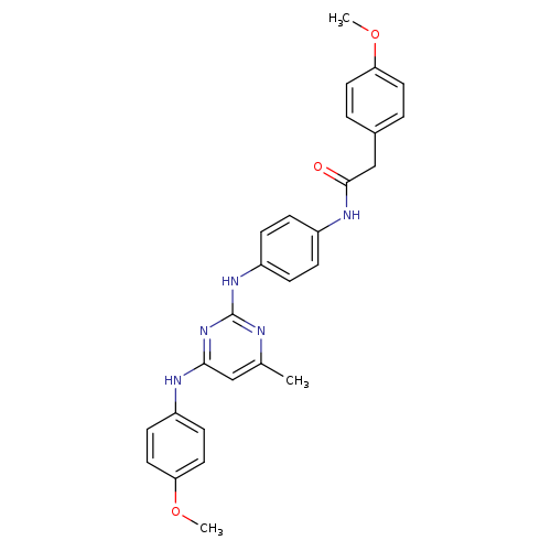 2-(4-methoxyphenyl)-N-[4-({4-[(4-methoxyphenyl)amino]-6-methylpyrimidin-2-yl}amino)phenyl]acetamide