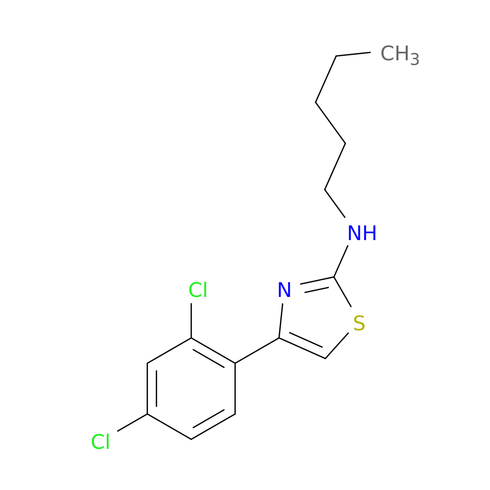 4-(2,4-Dichlorophenyl)-N-pentyl-1,3-thiazol-2-amine