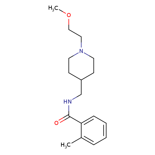 N-{[1-(2-methoxyethyl)piperidin-4-yl]methyl}-2-methylbenzamide