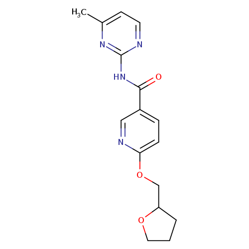 N-(4-methylpyrimidin-2-yl)-6-[(oxolan-2-yl)methoxy]pyridine-3-carboxamide