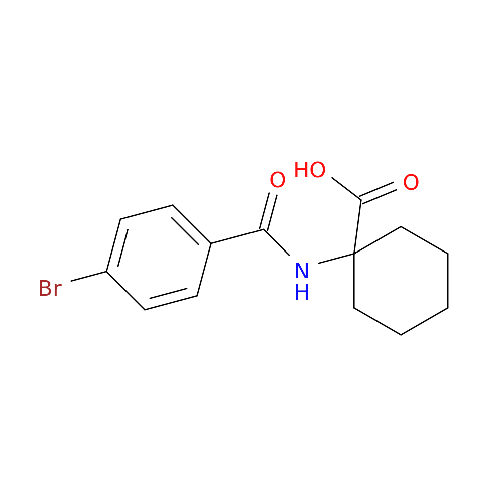 1-(4-bromobenzamido)cyclohexane-1-carboxylic acid