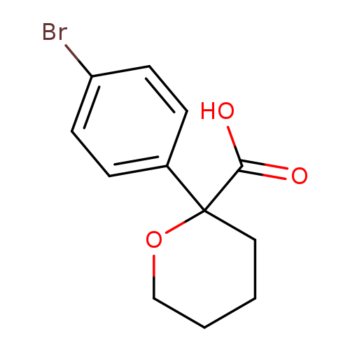 2-(4-bromophenyl)oxane-2-carboxylic acid
