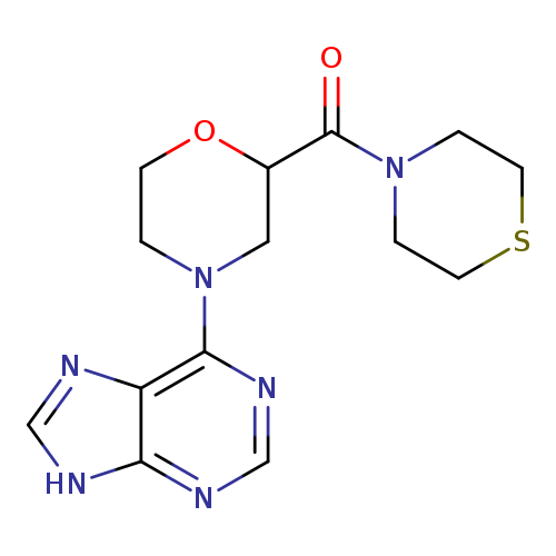 6-[2-(thiomorpholine-4-carbonyl)morpholin-4-yl]-9H-purine