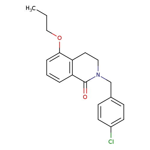 2-[(4-chlorophenyl)methyl]-5-propoxy-1,2,3,4-tetrahydroisoquinolin-1-one