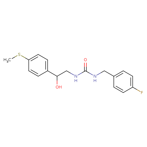 1-[(4-fluorophenyl)methyl]-3-{2-hydroxy-2-[4-(methylsulfanyl)phenyl]ethyl}urea