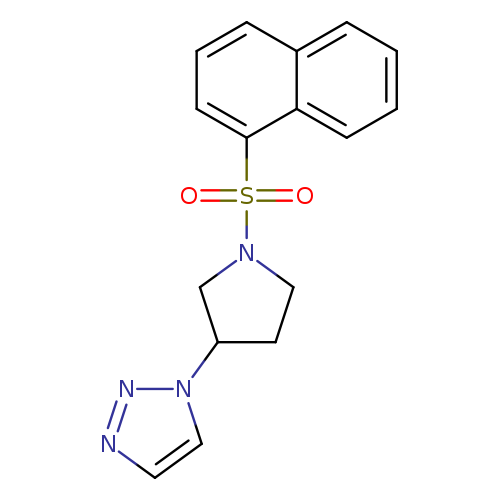 1-[1-(naphthalene-1-sulfonyl)pyrrolidin-3-yl]-1H-1,2,3-triazole