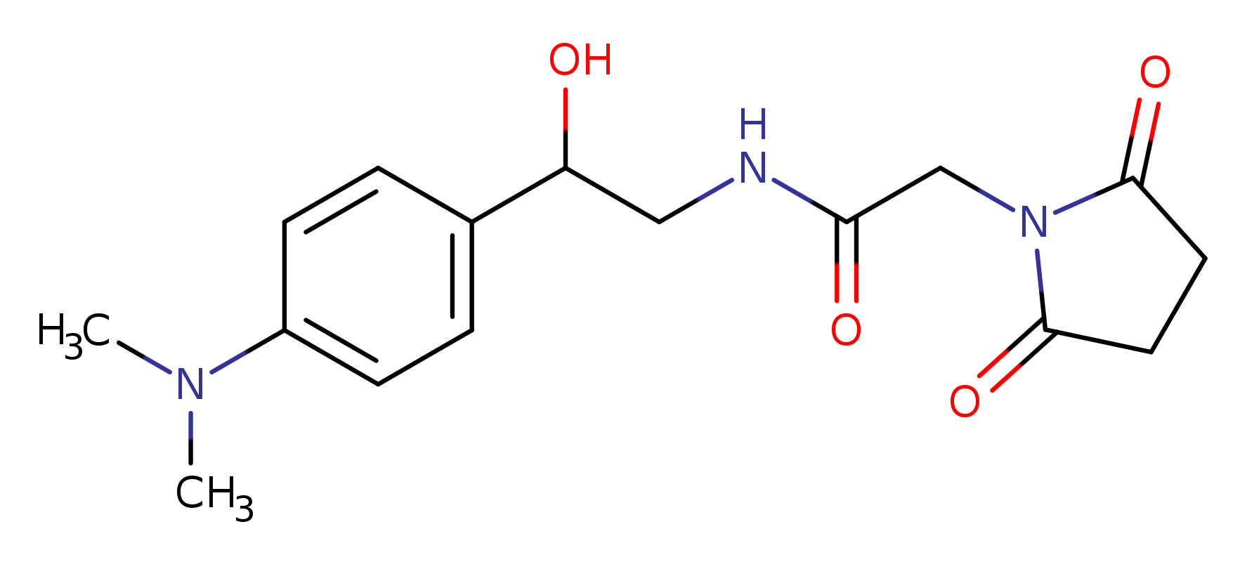 N-{2-[4-(dimethylamino)phenyl]-2-hydroxyethyl}-2-(2,5-dioxopyrrolidin-1-yl)acetamide