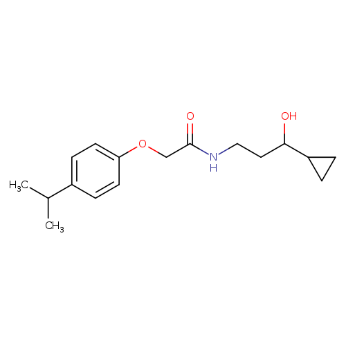 N-(3-cyclopropyl-3-hydroxypropyl)-2-[4-(propan-2-yl)phenoxy]acetamide