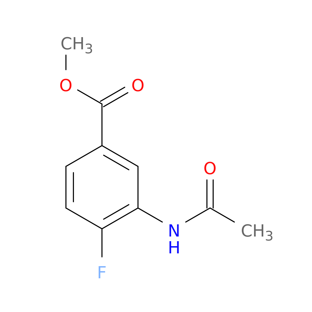methyl 3-acetamido-4-fluorobenzoate