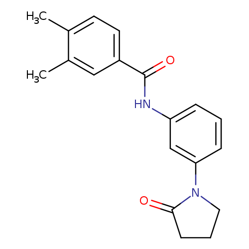 3,4-dimethyl-N-[3-(2-oxopyrrolidin-1-yl)phenyl]benzamide