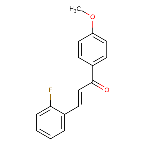 (2E)-3-(2-fluorophenyl)-1-(4-methoxyphenyl)prop-2-en-1-one