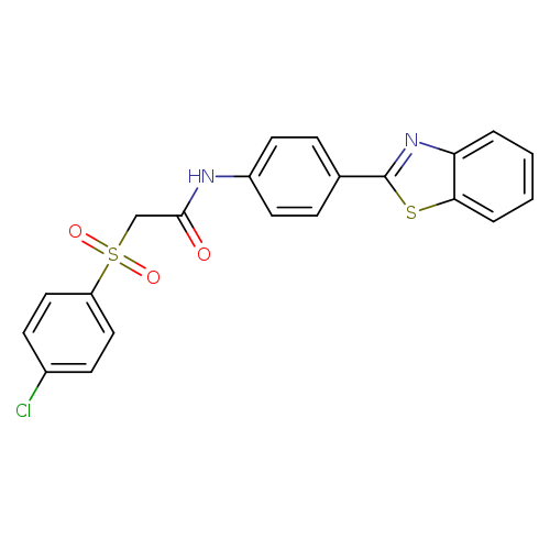 N-[4-(1,3-benzothiazol-2-yl)phenyl]-2-(4-chlorobenzenesulfonyl)acetamide
